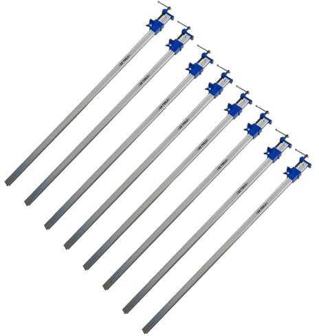 1200 mm Aluminium Vorreiberklemme, Haltegriff, Werkbank, Schraubstock, Klemme, Klemmen, 8 Stück