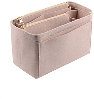 YXBQueen Handtasche Tasche Organizer Damen Filz Taschenorganizer Innentaschen mit Multi Fächer Abnehmbare Reißverschluss Handtaschen Organizer