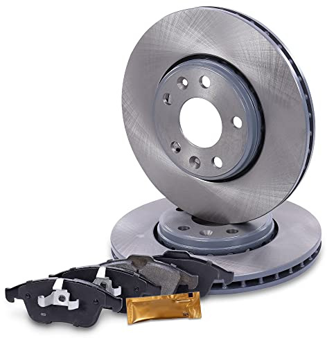 ATEC GERMANY Juego de frenos eje delantero incl. discos de freno Ø 296 mm ventilados + pastillas de freno delanteras