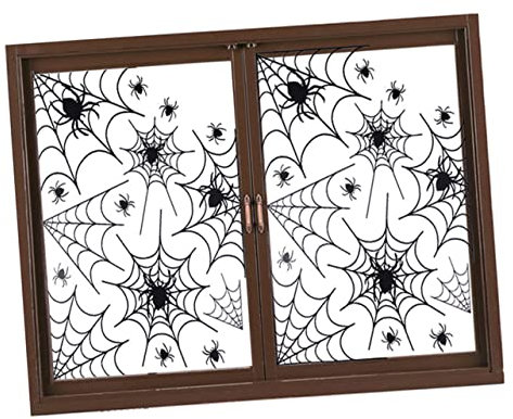 Angoily Wandaufkleber Für Halloween-dekoration 2 Stück Spinnennetz-aufkleber Einfach Abziehen Und Aufkleben Für Halloween-partys Im Homeoffice Einzigartiges Design Entfernbarer Klebstoff