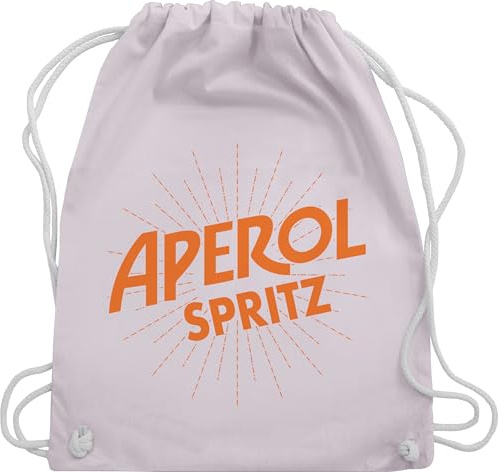 Shirtracer Turnbeutel Rucksack - & Fasching - Taschen - Aperol Spritz Kostüm I Karneval Kostüm Aperol Spritz - Unisize - Pastell Rosa - tour beutel karnevalsbeutel faschings sauf stoffrucksack outfit