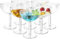 AHAQU 8PCS 480ml/16.8oz Plastic Champagne Saucers Coupes, Acrylic Cocktail Glasses, Reusable Martini Glasses, Party Wine Cups for Wedding, Birthday, Home, Bar- Clear