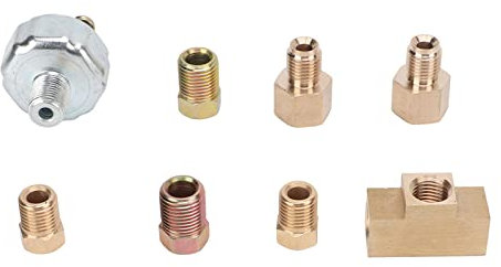 Klanata Hydraulic Broms Light Switch Kit, Universal ABS Metal Inline Broms Light Switch för fordon