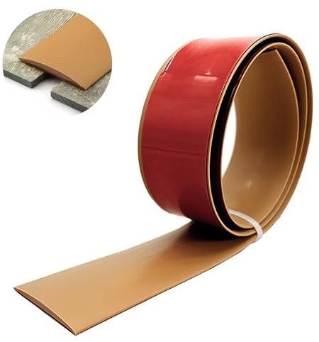 Übergangsprofil Selbstklebend, 4 cm, 5 cm, 7,6 cm Breit, Vinyl Bodenleiste, PVC Fußböden Abdeckleiste, Übergangsschiene Zum Verbinden Von Bodenlücken(Brown,7.6cm x 100cm)