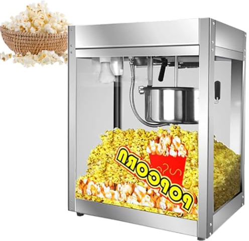 SACLMD Máquina de Palomitas Grande,Fabricante Comercial de Palomitas de maíz,máquina para Hacer Palomitas de maíz Gourmet,Herramienta de medición 1400W,para Máquina de Palomitas,110V