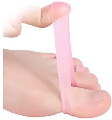 CWZZWS 5 Stück Yoga-Zehenspreizer, Silikon-Zehenspreizer, Gel-Stretcher für überlappende weiche Ballenzehenkorrektur, Glätteisen, Abstandshalter, Schmerzlinderung