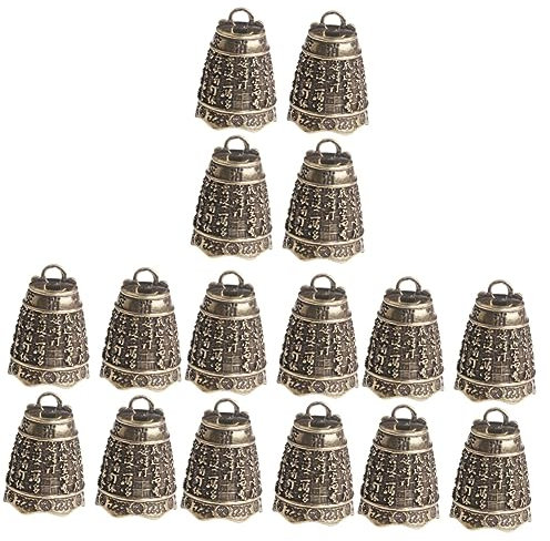 STOBOK 4 Set Campana Di Ottone Chiave Pendente Ciondolo D'epoca Decorazione Appendibile Ciondolo Portachiavi Ornamento Campana Campanelli D'ottone Campane D'oro 4 Pezzi * 4