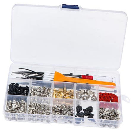 OSALADI Computer Case Screws Assortment 330pcs Kit Organise Cables Machine Screws for Motherboard