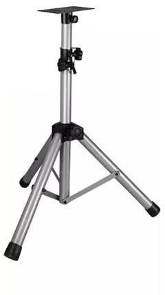 Soportes para altavoces Soporte de altavoz de Metal completo, carro profesional grueso, trípode de sonido, suelo, bolsa de tarjeta de escenario, trípode portátil Soportes para altavoces(Silver)