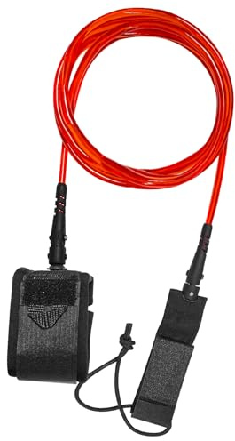 Bellanova Surfboard Leash 7 mm, 9 Fuß (Rot)