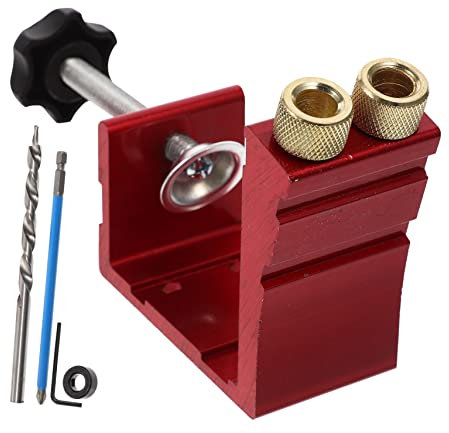 Gabarit de Perçage de Poche en Fer, Rouge, 1 Set, 15°
