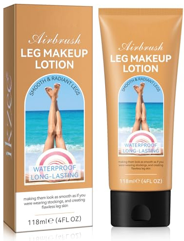 Leg Full Coverage Concealer, Leg Makeup For Veins Scars Tattoos, Long-Lasting No Transfer, No Transfer To Cover Veins Concealer For Mature Skin Smooth Tone Body makeup Long Lasting (#2 Medium Glow)
