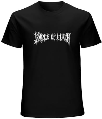 Cradle of Filth Rock Heavy Metal Men's Black T-Shirt Unisex Tee Shirt XL