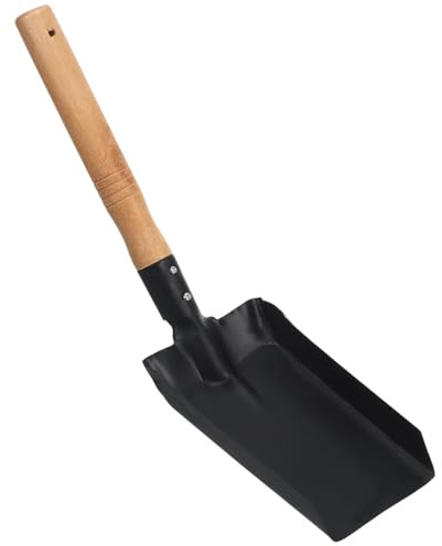 MOTHNUR Pala Pequeña De Hierro Mango De Madera Práctica Pala De Jardín para Excavar Tierra para Uso Exteriores y Jardinería