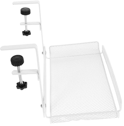 Tofficu Untertisch Kabelorganizer Ablage Träger Kabelmanagement Kabelkorb Schreibtisch Kabelrinne mit Hoher Tragkraft und Langlebigem Material für Büro und Home Office