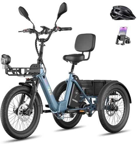 Fafrees Elektro Dreirad F20 Mate II, E-Bike Klapprad 20 Zoll 250W 25km/h, E Bike Lasten Drehmomentsensor, hydraulische Bremsen, Belastung 180KG