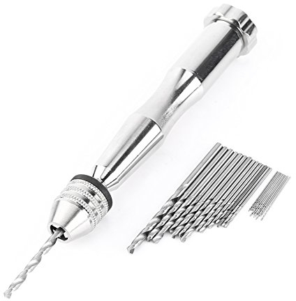 Drill Twist a Mano con Punte Sole 25 HHS Utensili Rotativi Punte Elicoidali Set Portata Mandrino 0,3-3,6 mm