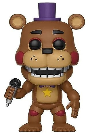 Funko POP! Games: FNAF Pizza Simulator - Rockstar Freddy Fazbear | Offizieller Fanartikel und Merch - Vinyl Sammelfigur als Regal Deko - Geschenkidee zum Geburtstag für Fans und Sammler