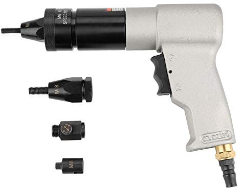Pistola de remachadora de aire Tuerca de tracción automática Pistola de remachado neumática Herramienta de pistola(M6/M8,KP-7322)
