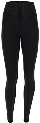 FREDDY WR.UP Jeggings Push-up WR.UP® Super Skinny hög midja med dragkedja, Svarta jeans, XS
