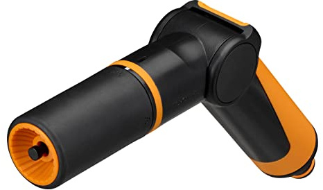 Fiskars Sprühpistole, 2 Funktionen, Mit Strahl- und Spül-Sprühbild | Stufenlose daumengesteuerte Durchflusskontrolle, Universalgröße, Schwarz/Orange, 1065487
