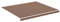 vidaXL Tissu de Remplacement pour Auvent Toile d'Auvent Tissu de Rechange pour Store Banne de Jardin Patio Terrasse Extérieur Marron 4x3,5 m