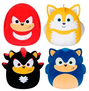 Jazwares Squishmallows Sonic The Riccio - Giocattolo di peluche, 25 cm