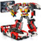 VEPOWER Technic 2in1 Transformers Roboter & Auto-Modellbausatz, Auto Roboter Bausteine Spielzeug für Kinder, Pädagogisches Geschenk für Jungen und Mädchen ab 8 9 10 12 Jahren (1208 Stück)