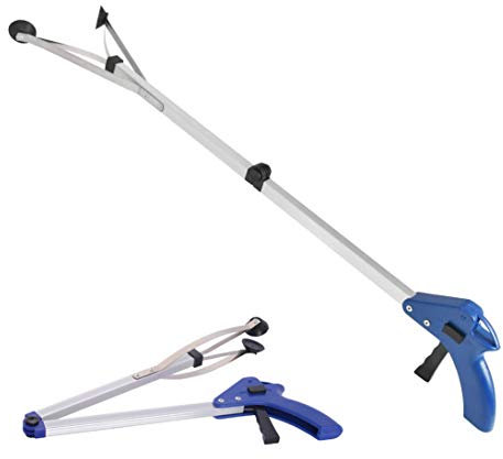 UNbit Greifer für Streu, 81,3 cm, Handgreifer, Greifzange mit langem Arm, praktische Greifhilfe für Behinderte und ältere Menschen