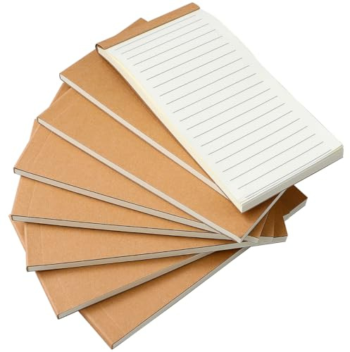 EXCEART 8Er Set Kleine Notizblöcke Mit Horizontalen Linien Kompakte Pocket Notebooks Für Büro Schule Alltag Tragbares Notepad Zum Einfachen Schreiben Und Abreißen