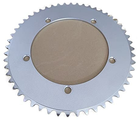 QAINKUN Kettenblatt Fixed Gear 144BCD Kettenblatt Silber Bahnrad Kettenblatt Fahrrad Kettenblatt Single Speed ​​50T 52T 53T KettenbläTter(Color:52T)