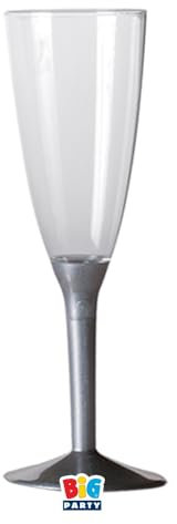 Big Party Verres à pied en cristal avec base argent, cc.130, fête ou événement
