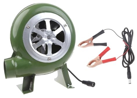 SYJHHWGS 12V Air Blower Grill BBQ Fan Portable Barbeque Air Blower For Outdoor Barbecue Bellow Camping Hiking 30W