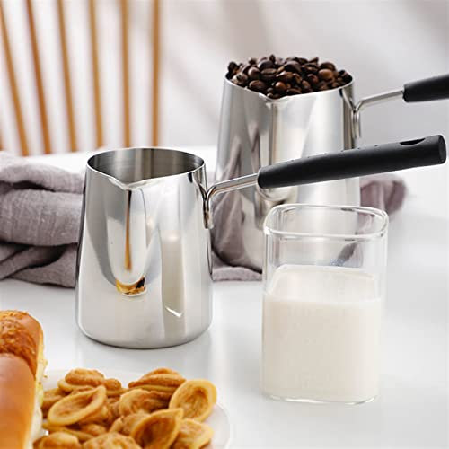 EOTRERANQ Pitcher Gravy Boat Metal Coffee Toroid Pitcher Latte Milk Jug Milk Creamer Coffee Jar Server Dipping Bowls with Handle Sauce Boat Jugs
