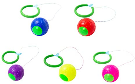 MOLUCKFU 5St Tritt den Ball Kinder überspringen den Ball Knöchel-Sprung-Ball-Spielzeug Blitzspielzeug Kinder fitnessgeräte flummies f�r Kinder Überspringen Sie es Ball Springsport Plastik