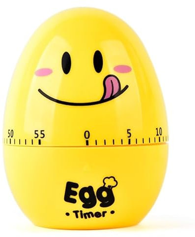 ZHHSUNY Funny Egg Cooking Countdown Timer-1 Hours Mechanical Kids Timer For Kitchen, Study, Homework,Sport Exercise(Yellow)