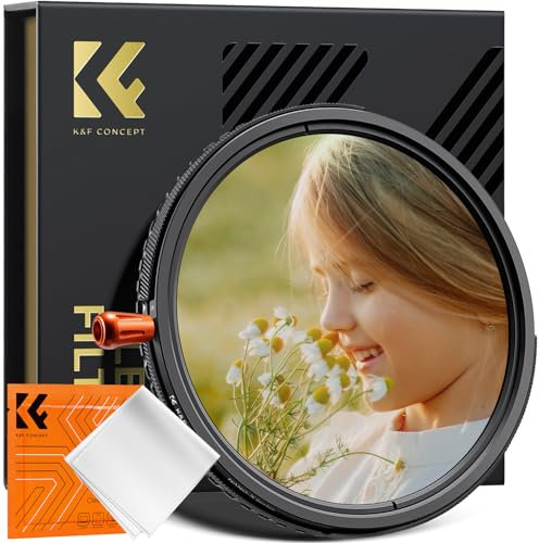 K&F CONCEPT Filtre 82mm ND2-32 Variable et Polarisant CPL et Black-Mist 1/4 3 en 1 pour Objectif Appareil Photo HD Étanche Anti-Rayures Nano-X Série Un Filtre avec 3 Fonctions