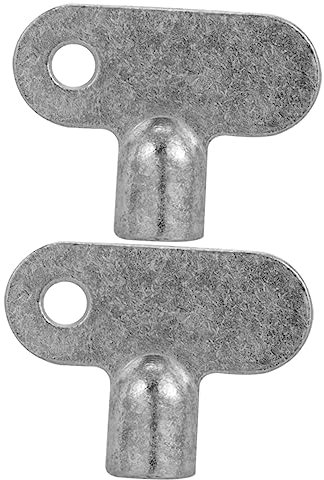 Angoily 2pcs Radiator Keys for Old Radiator Bleed Key Socket Plumbing Bleeding Air Plumbing Exhaust Valve Wrenches