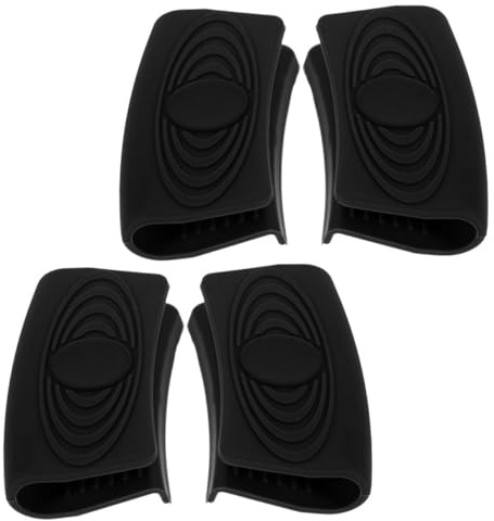 VICASKY 4pezzi Copri-Impugnatura in Silicone per Pentole da Cucina di Manicotti Isolanti Termici per Manici di Pentole Resistenti al Calore e Antiscivolo