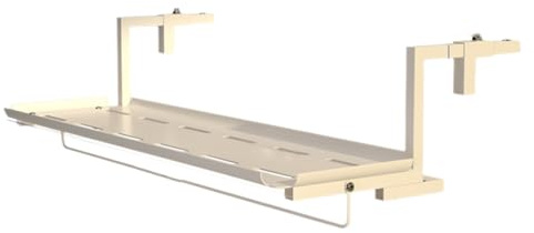 Stoolzfaid Tavolo Sospeso per Balcone,Tavolo da Bar per Ringhiera Pensile da Esterno,Tavolino da Balcone Sospeso,Metallo Tavolo Tavolino da Ringhiera,Elevata capacità Portante,per Giardino
