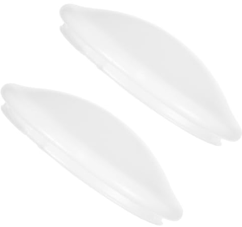 Gatuida Lot de 2 Abat-Jour en PVC Blanc pour Ventilateur de Plafond, Globes Ronds de Rechange, Adaptés Cuisine et Balcon, Système de Verrouillage Simple