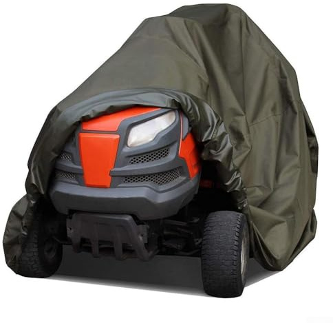 Hosrivae Copertura per tosaerba da equitazione, tessuto Oxford 210D, resistente all'acqua e ai raggi UV, per trattori da giardino (L)