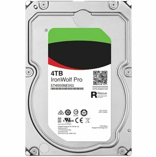WBOBKO Para disco duro NAS IronWolf SATA3 de 8.9 cm de 18 TB, 16 TB, 14 TB, 10 TB, 8 TB, 6 TB, 6 TB y 4 TB (4 TB ST4000NE001)