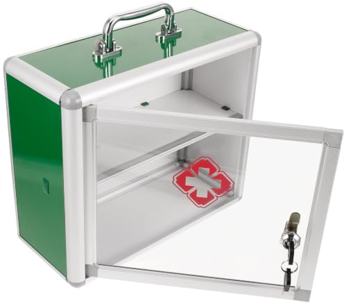 Zerodeko Armoire à Pharmacie Murale Grosse Capacité en Acrylique et Alliage D'aluminium Panneau Transparent pour Rangement Pratique et Organisation Facile à Domicile Bureau
