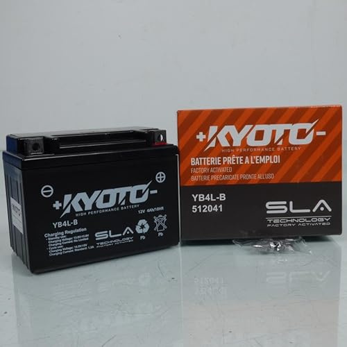 Batterie SLA Kyoto compatible avec Moto Cagiva 350 T4 E 1987 à 1991 YB4L-B SLA / 12V 4Ah