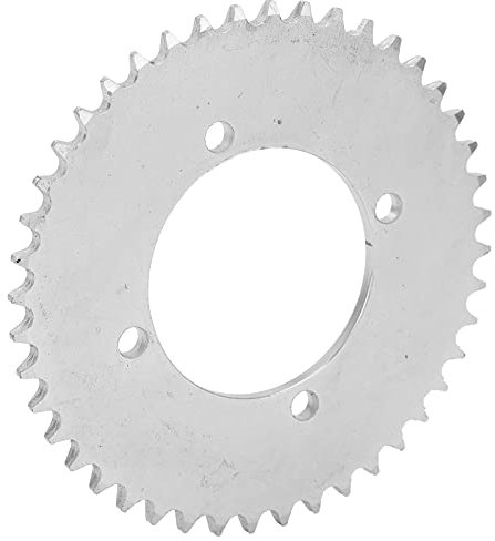 Hapivida 54mm T8F 44T Kettenrad hinten Weißes Stahlritzel Harte Kurbelgarnitur 4-Loch Kettenrad Geeignet für 43cc 49cc Mini Moto ATV Pocket Bike