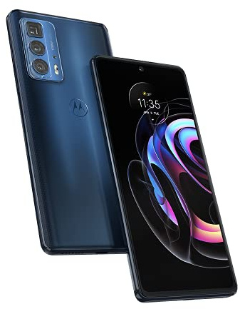 Motorola Moto Edge 20 Pro Smartphone Débloqué 5G (Ecran : 6,7 - 12 Go/256 Go - Double SIM - Android 10.0) Bleu Version FR