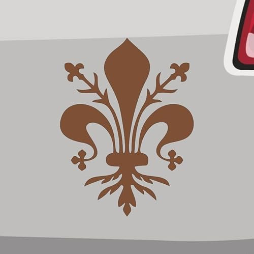 Florentiner Lilie Aufkleber -6 Größen 21 Farben- Heraldik Wappen Florenz Italien