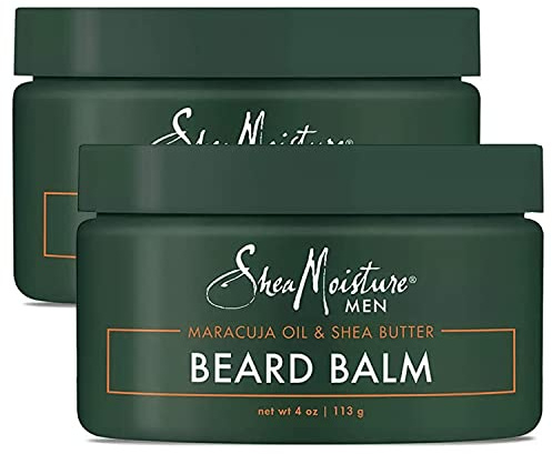 SheaMoisture Beard Balm, Maracuja Oil & Shea Butter 2-Pack, 4 Oz Ea