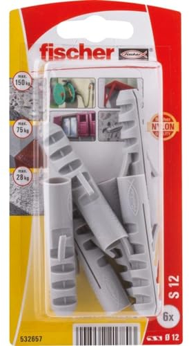 Fischer Spreizdübel S 12 mit Schraube & Verdrehsicherung